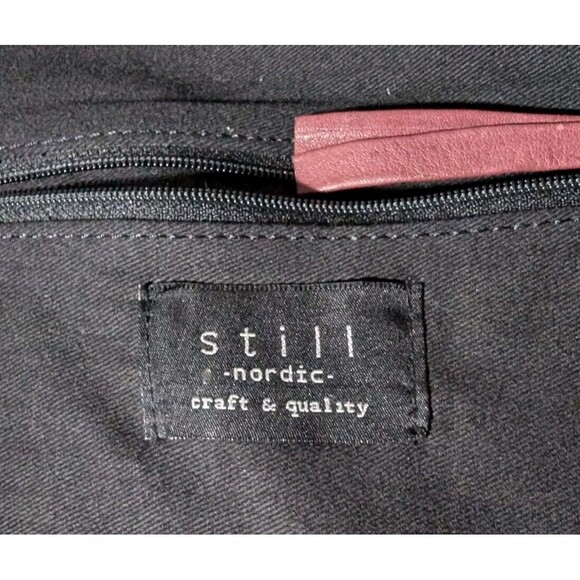 Still Nordic Anouk Hobo Crossbody Bag Shoulder Purse Leather Maroon - Picture 8 of 15